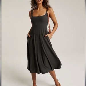 Featherweight At The Ready Square Neck Dress